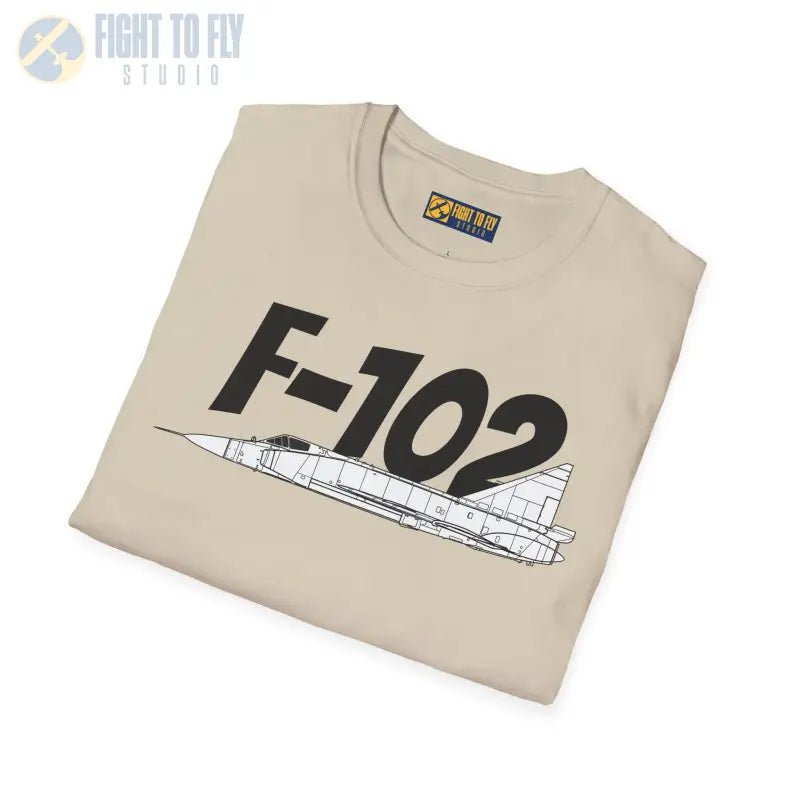 F-102 Delta Dagger Side Profile T-Shirt - Pilot gifts - WWII warbird t-shirt
