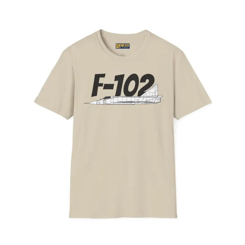 F-102 Delta Dagger Side Profile T-Shirt - Pilot gifts - WWII warbird t-shirt