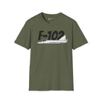 F-102 Delta Dagger Side Profile T-Shirt - Pilot gifts - WWII warbird t-shirt