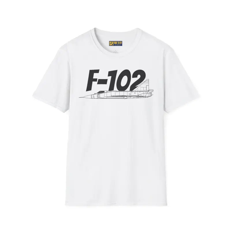 F-102 Delta Dagger Side Profile T-Shirt - Pilot gifts - WWII warbird t-shirt