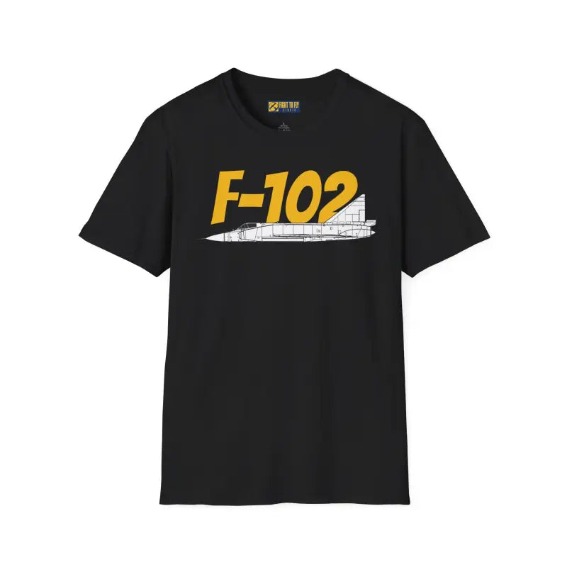 F-102 Delta Dagger Side Profile T-Shirt - Pilot gifts - WWII warbird t-shirt