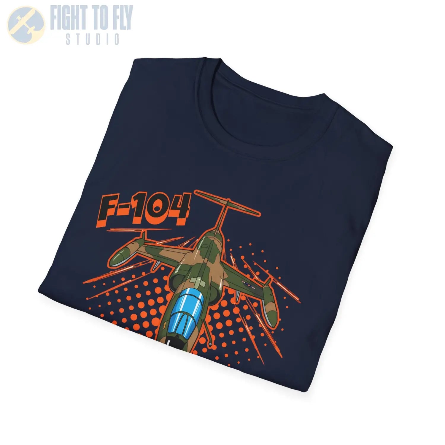 F-104G Starfighter Comic Style T-Shirt - Pilot gifts - WWII warbird t-shirt