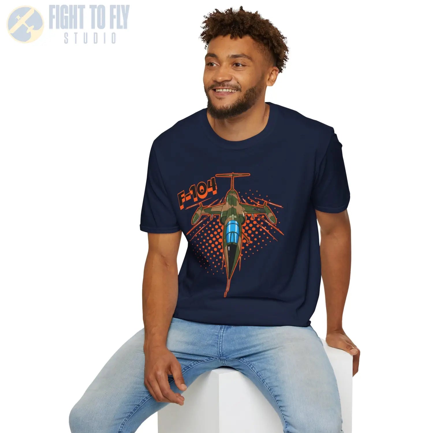 F-104G Starfighter Comic Style T-Shirt - Pilot gifts - WWII warbird t-shirt