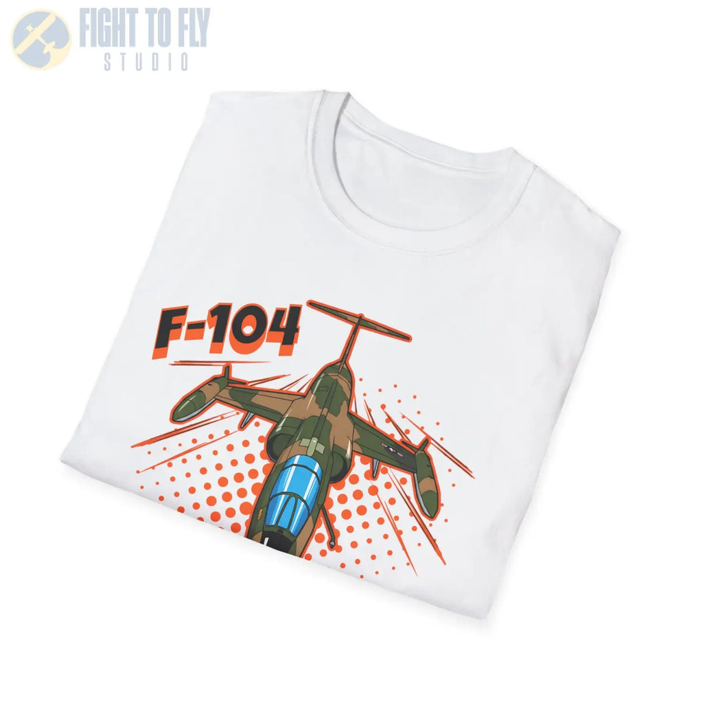 F-104G Starfighter Comic Style T-Shirt - Pilot gifts - WWII warbird t-shirt