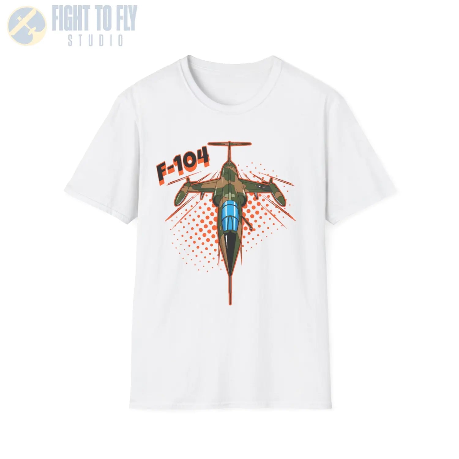 F-104G Starfighter Comic Style T-Shirt - Pilot gifts - WWII warbird t-shirt