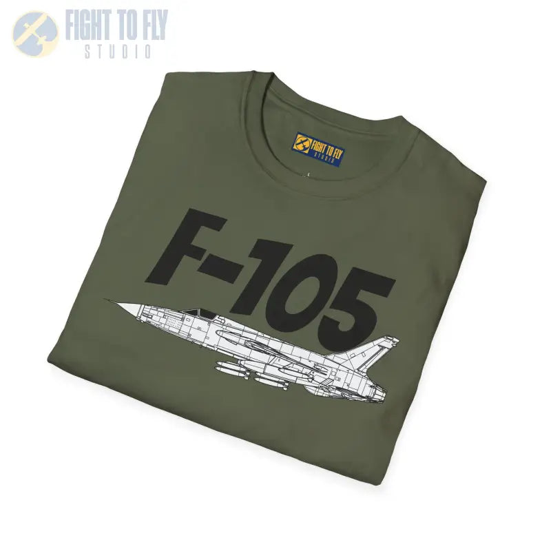 F-105 Thunderchief Side Profile T-Shirt - Pilot gifts - WWII warbird t-shirt
