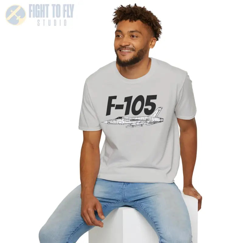 F-105 Thunderchief Side Profile T-Shirt - Pilot gifts - WWII warbird t-shirt
