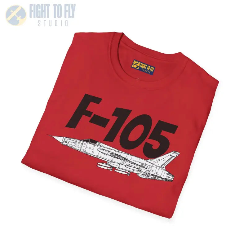 F-105 Side Profile T-Shirt – Vietnam War Strike Fighter Tee - Pilot gifts - WWII warbird t-shirt
