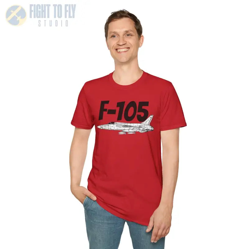 F-105 Side Profile T-Shirt – Vietnam War Strike Fighter Tee - Pilot gifts - WWII warbird t-shirt