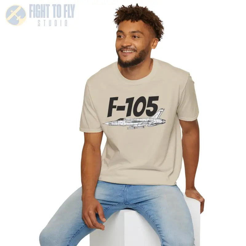 F-105 Thunderchief Side Profile T-Shirt - Pilot gifts - WWII warbird t-shirt