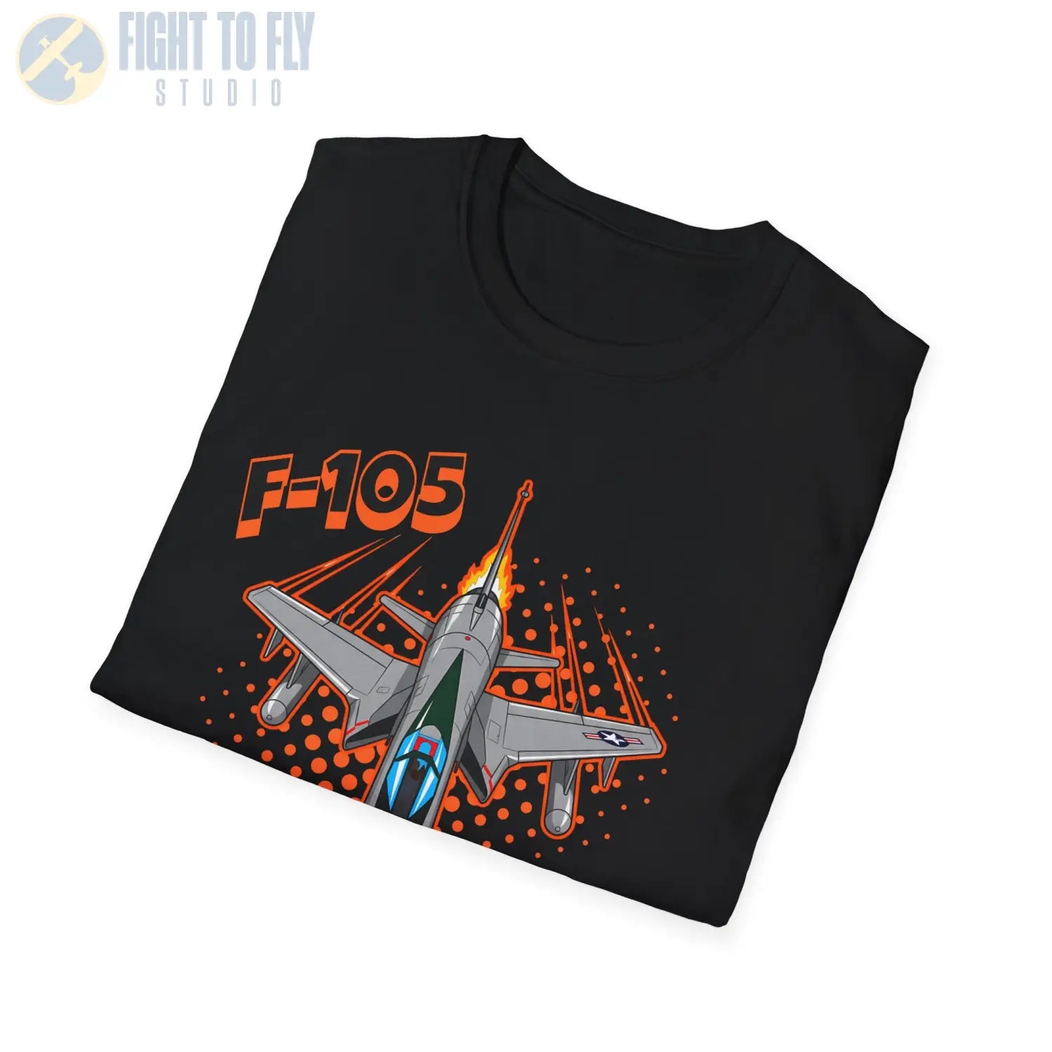 F-105 Thunderchief Comic Style T-Shirt - Pilot gifts - WWII warbird t-shirt