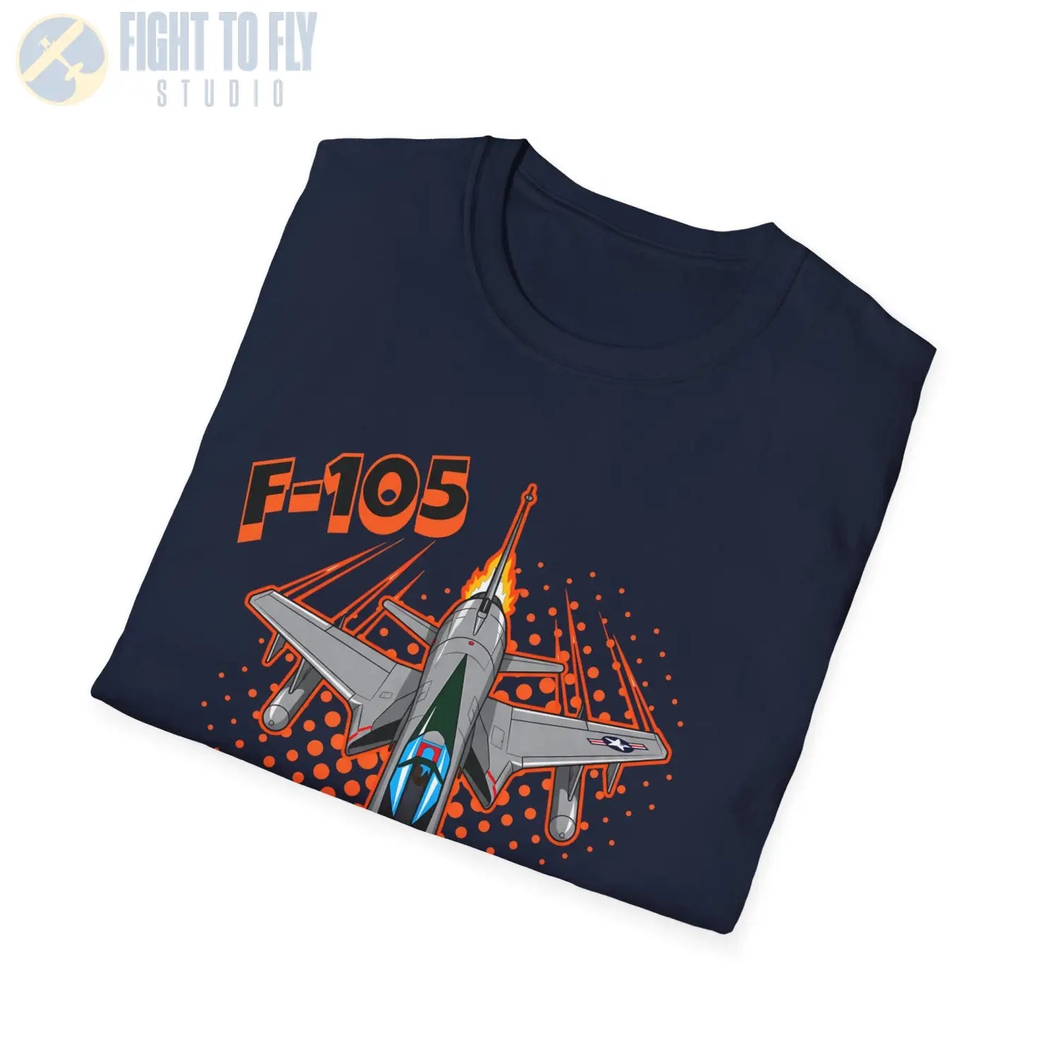 F-105 Thunderchief Comic Style T-Shirt - Pilot gifts - WWII warbird t-shirt
