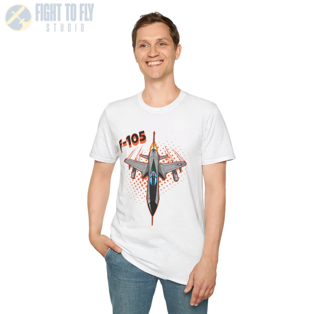 F-105 Thunderchief Comic Style T-Shirt - Pilot gifts - WWII warbird t-shirt
