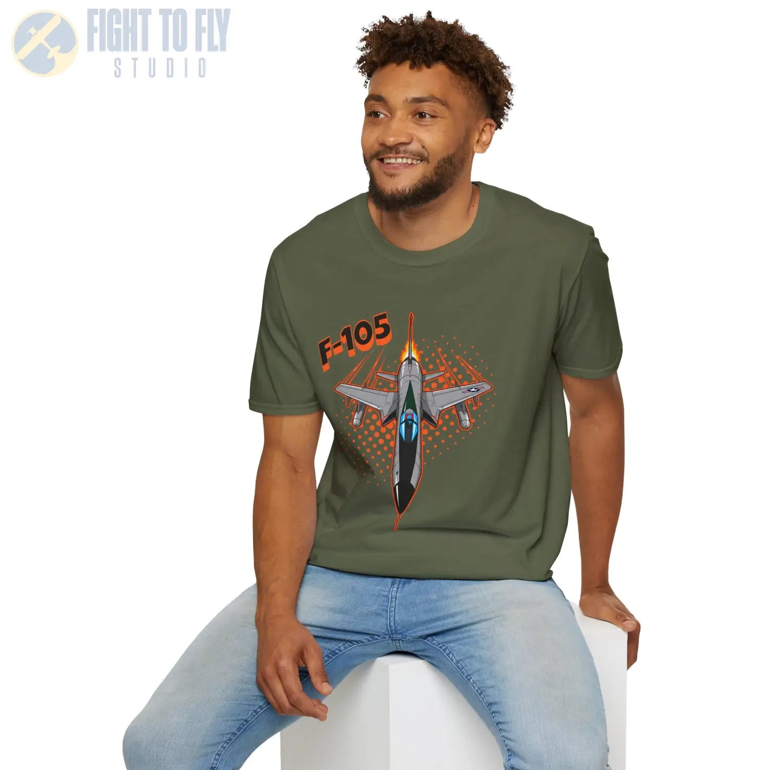 F-105 Thunderchief Comic Style T-Shirt - Pilot gifts - WWII warbird t-shirt