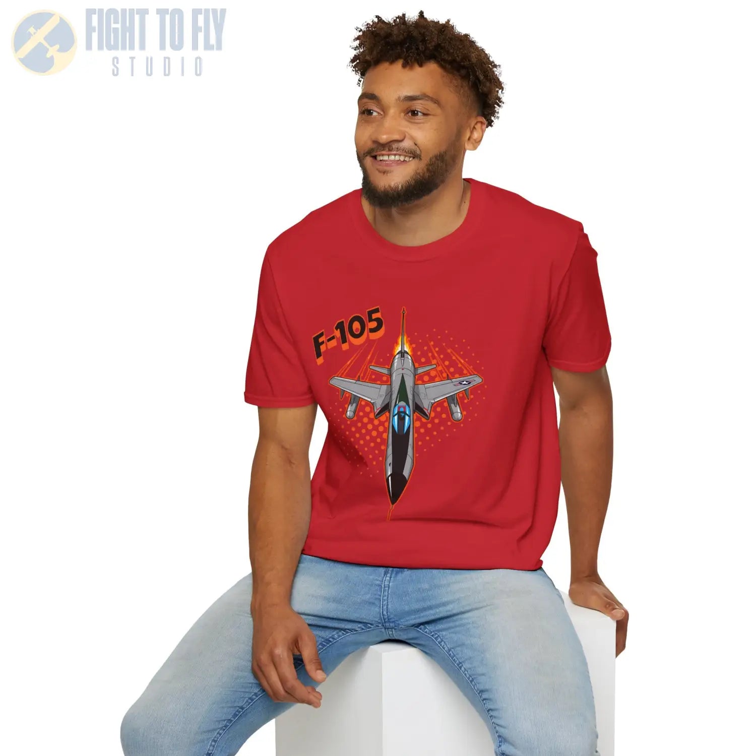 F-105 Thunderchief Comic Style T-Shirt - Pilot gifts - WWII warbird t-shirt