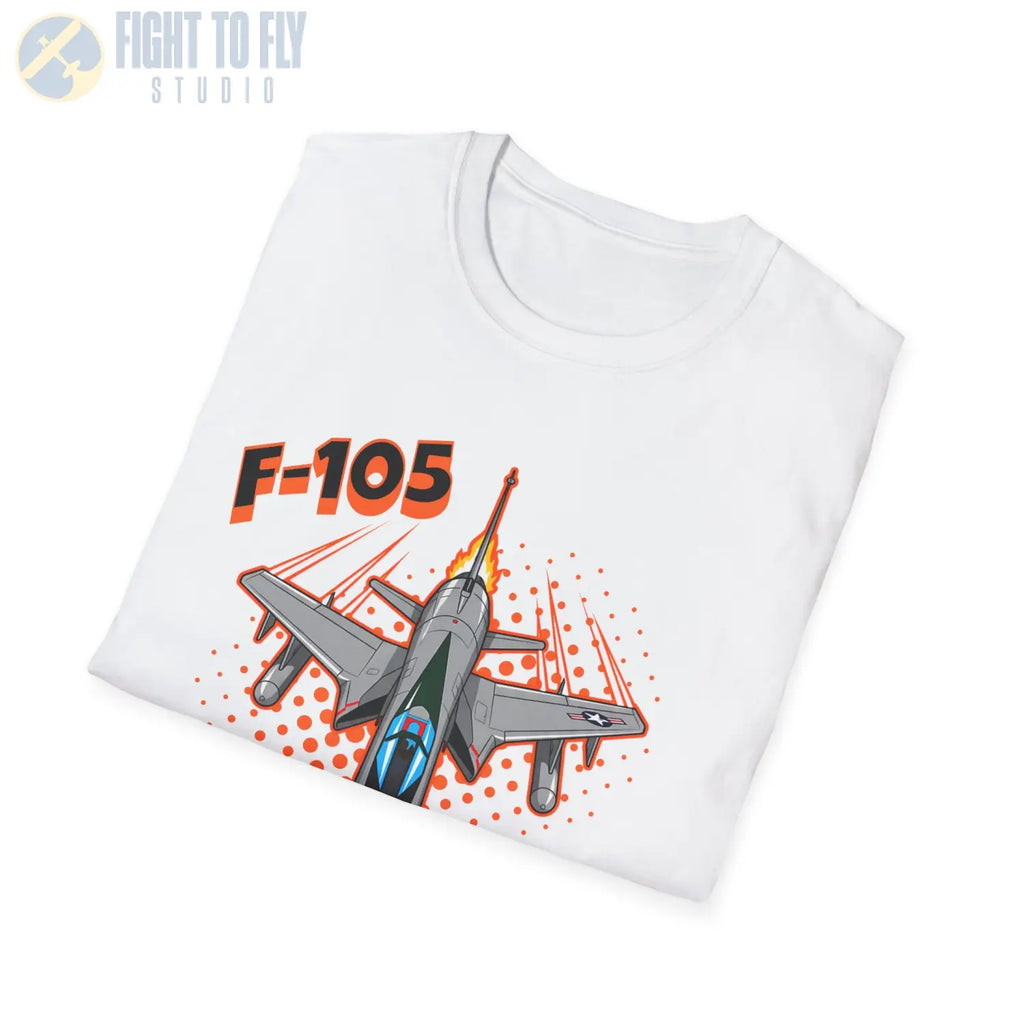 F-105 Thunderchief Comic Style T-Shirt - Pilot gifts - WWII warbird t-shirt