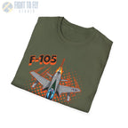 F-105 Thunderchief Comic Style T-Shirt - Pilot gifts - WWII warbird t-shirt