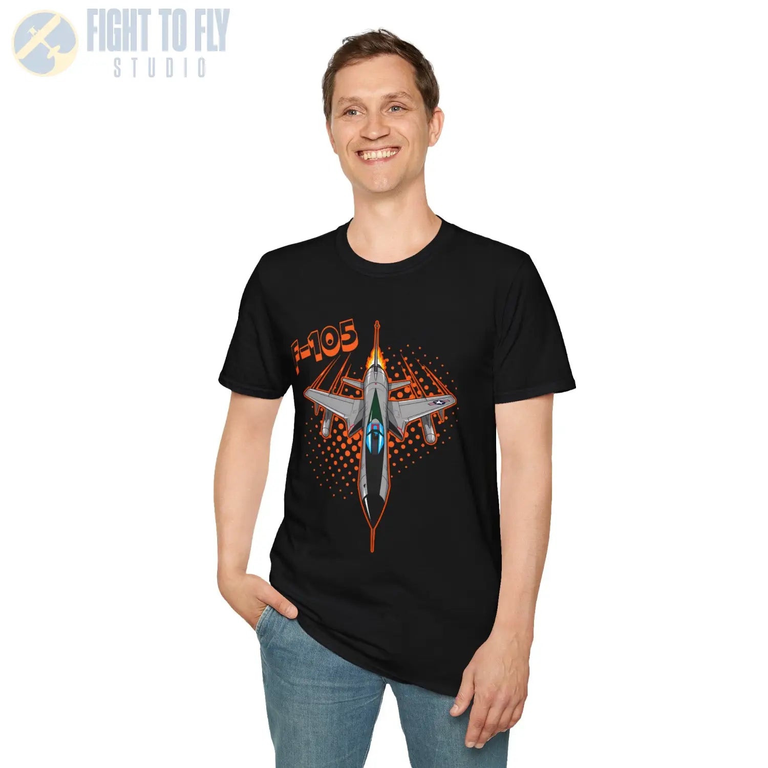 F-105 Thunderchief Comic Style T-Shirt - Pilot gifts - WWII warbird t-shirt