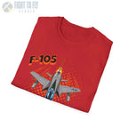 F-105 Thunderchief Comic Style T-Shirt - Pilot gifts - WWII warbird t-shirt