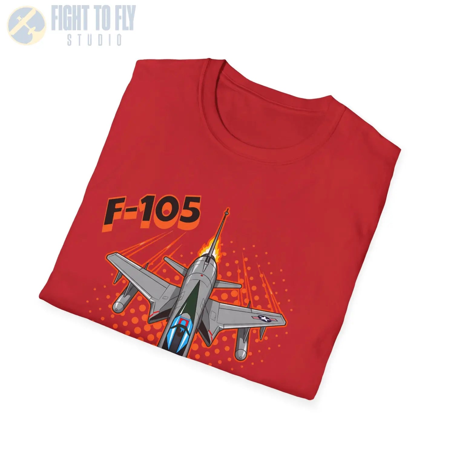 F-105 Thunderchief Comic Style T-Shirt - Pilot gifts - WWII warbird t-shirt