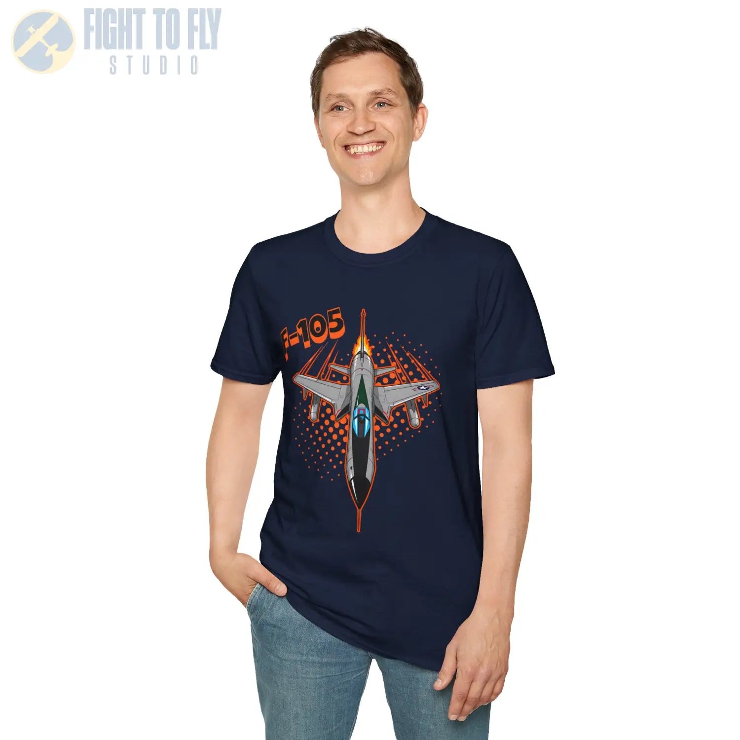 F-105 Thunderchief Comic Style T-Shirt - Pilot gifts - WWII warbird t-shirt