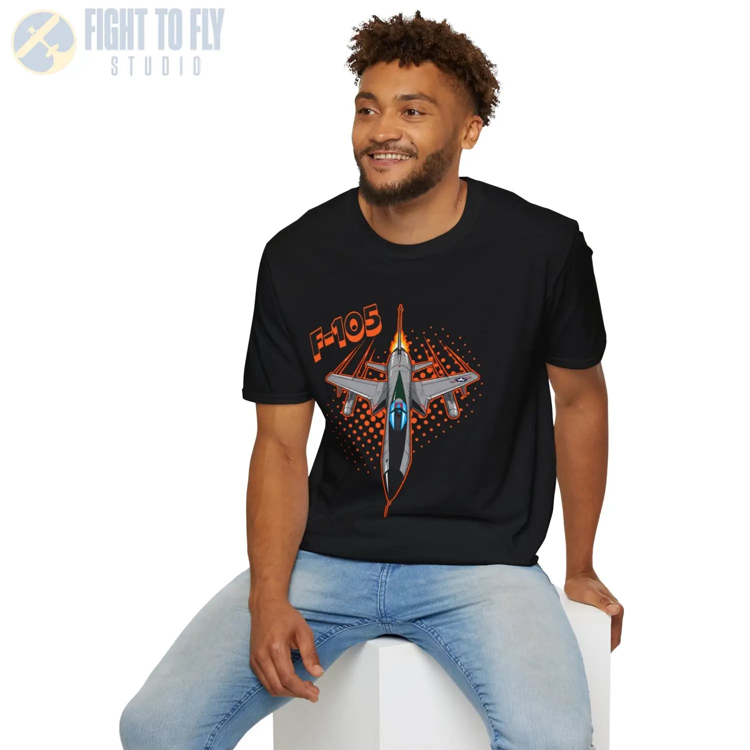 F-105 Thunderchief Comic Style T-Shirt - Pilot gifts - WWII warbird t-shirt