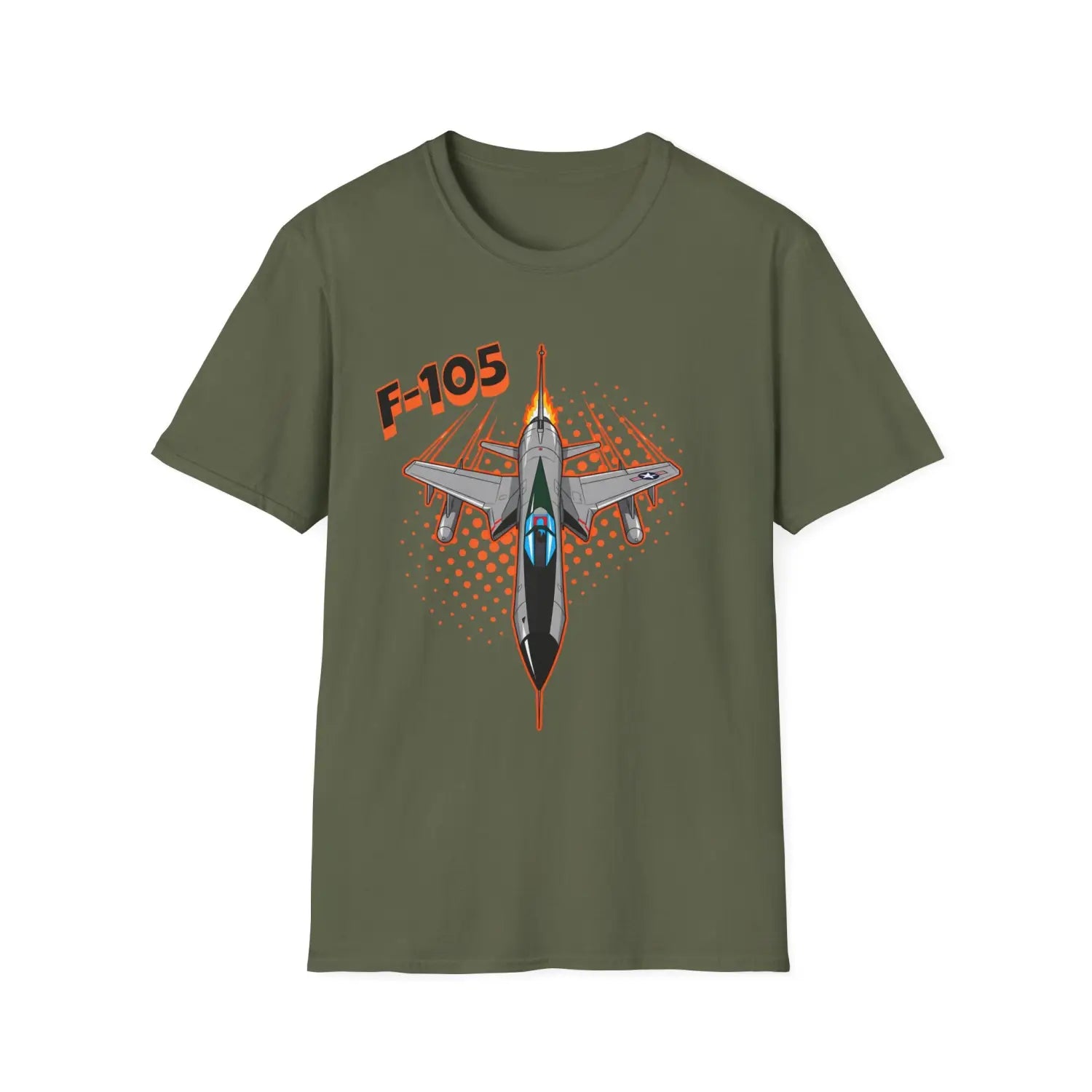 F-105 Thunderchief Comic Style T-Shirt - Pilot gifts - WWII warbird t-shirt