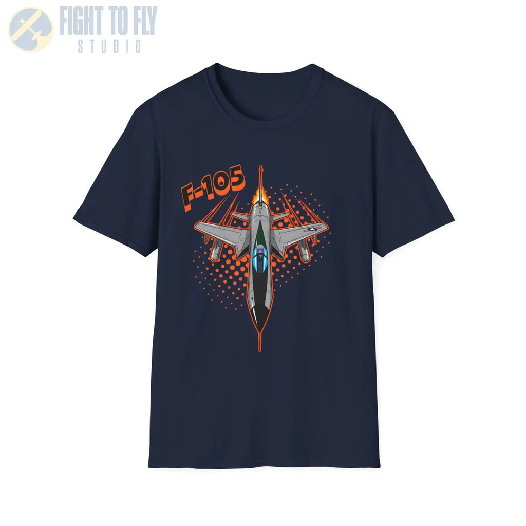 F-105 Thunderchief Comic Style T-Shirt - Pilot gifts - WWII warbird t-shirt