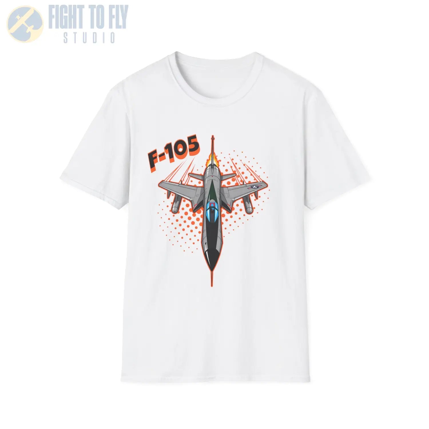 F-105 Thunderchief Comic Style T-Shirt - Pilot gifts - WWII warbird t-shirt