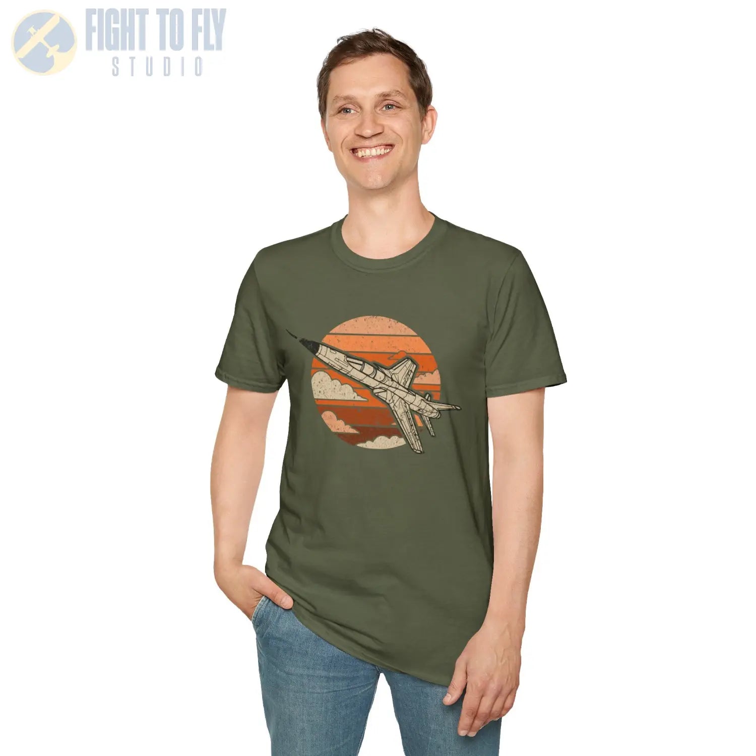 F-105 Thunderchief Retro T-Shirt - Pilot gifts - WWII warbird t-shirt