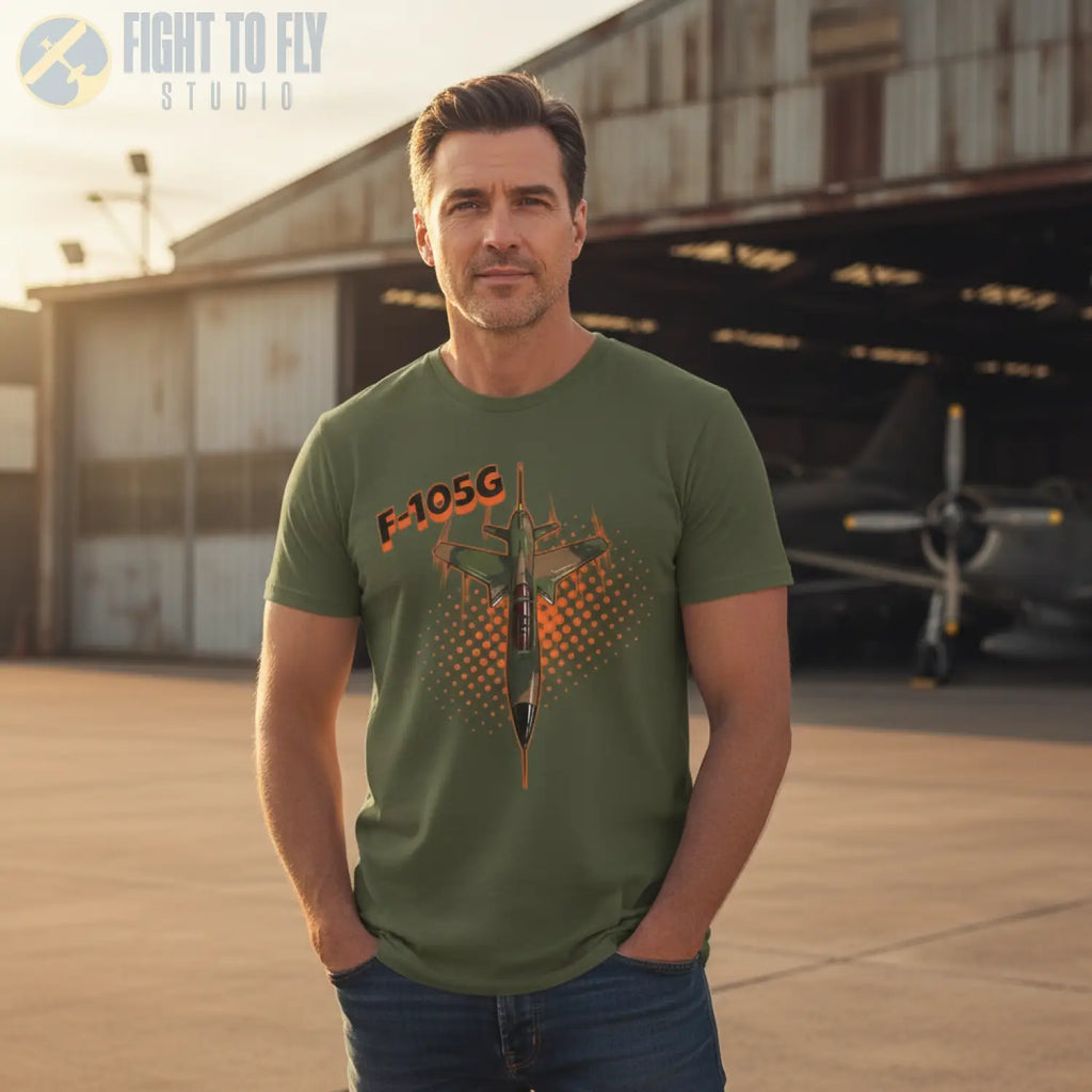 F-105G Wild Weasel Comic Style T-Shirt - Pilot gifts - WWII warbird t-shirt