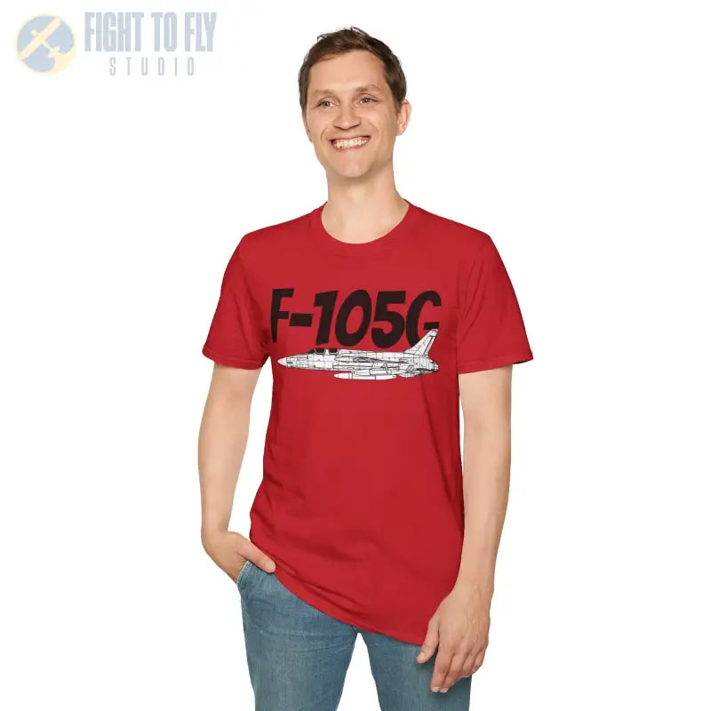F-105G Wild Weasel Side Profile T-Shirt - Pilot gifts - WWII warbird t-shirt