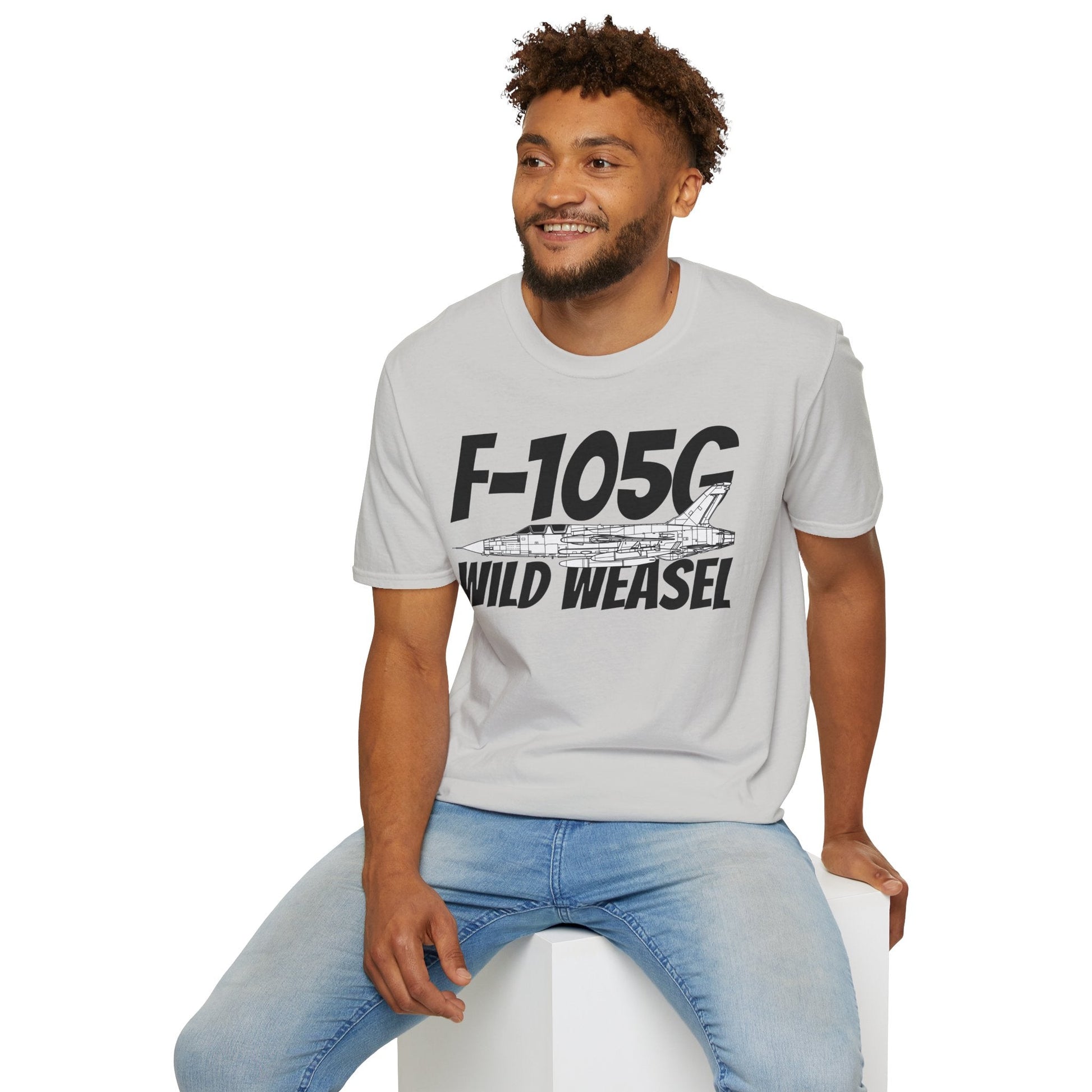 F-105G Wild Weasel Side Profile T-Shirt – Vietnam SEAD Fighter Tee - Gifts for pilots - Aviation apparel