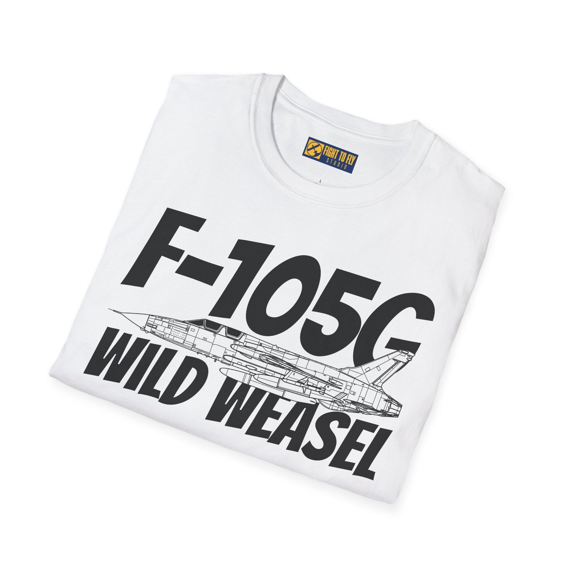 F-105G Wild Weasel Side Profile T-Shirt – Vietnam SEAD Fighter Tee - Gifts for pilots - Aviation apparel