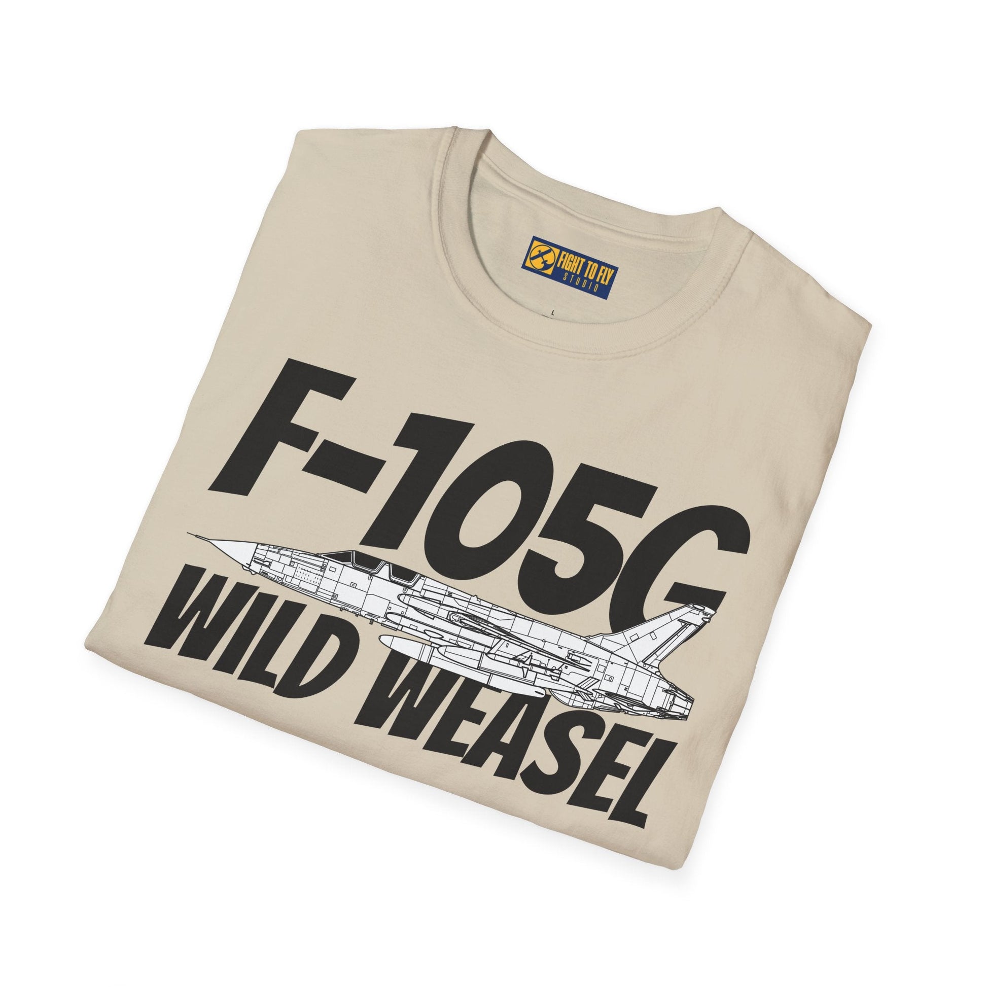 F-105G Wild Weasel Side Profile T-Shirt – Vietnam SEAD Fighter Tee - Gifts for pilots - Aviation apparel