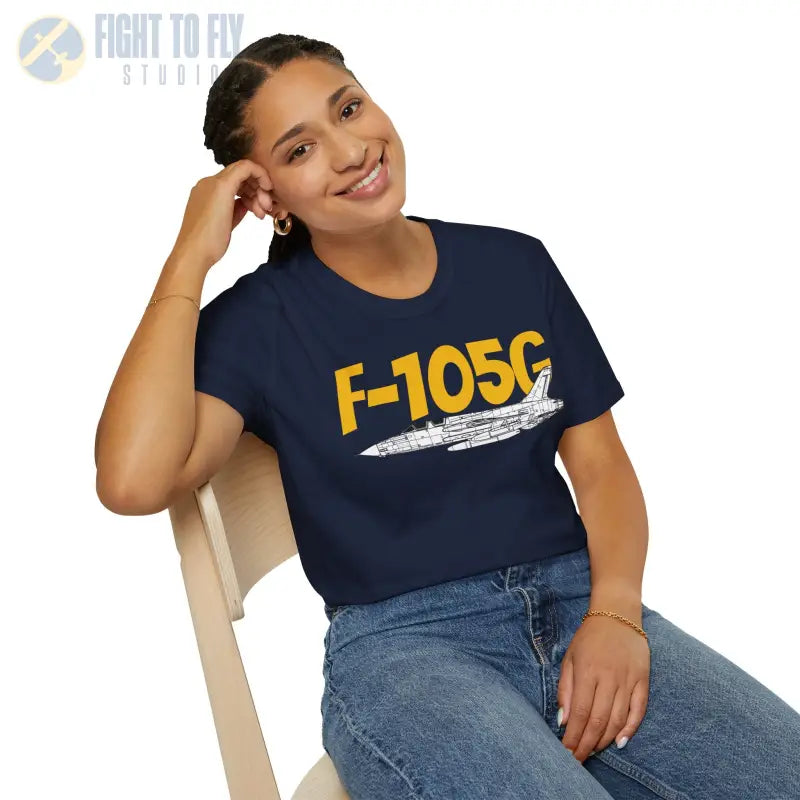 F-105G Wild Weasel Side Profile T-Shirt – Vietnam SEAD Fighter Tee - Pilot gifts - WWII warbird t-shirt