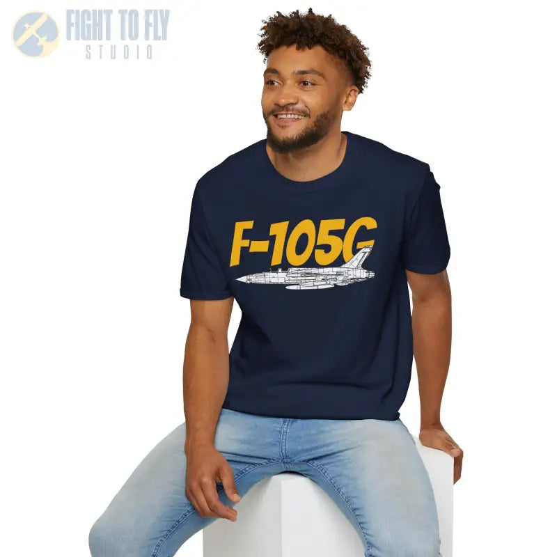F-105G Wild Weasel Side Profile T-Shirt – Vietnam SEAD Fighter Tee - Pilot gifts - WWII warbird t-shirt