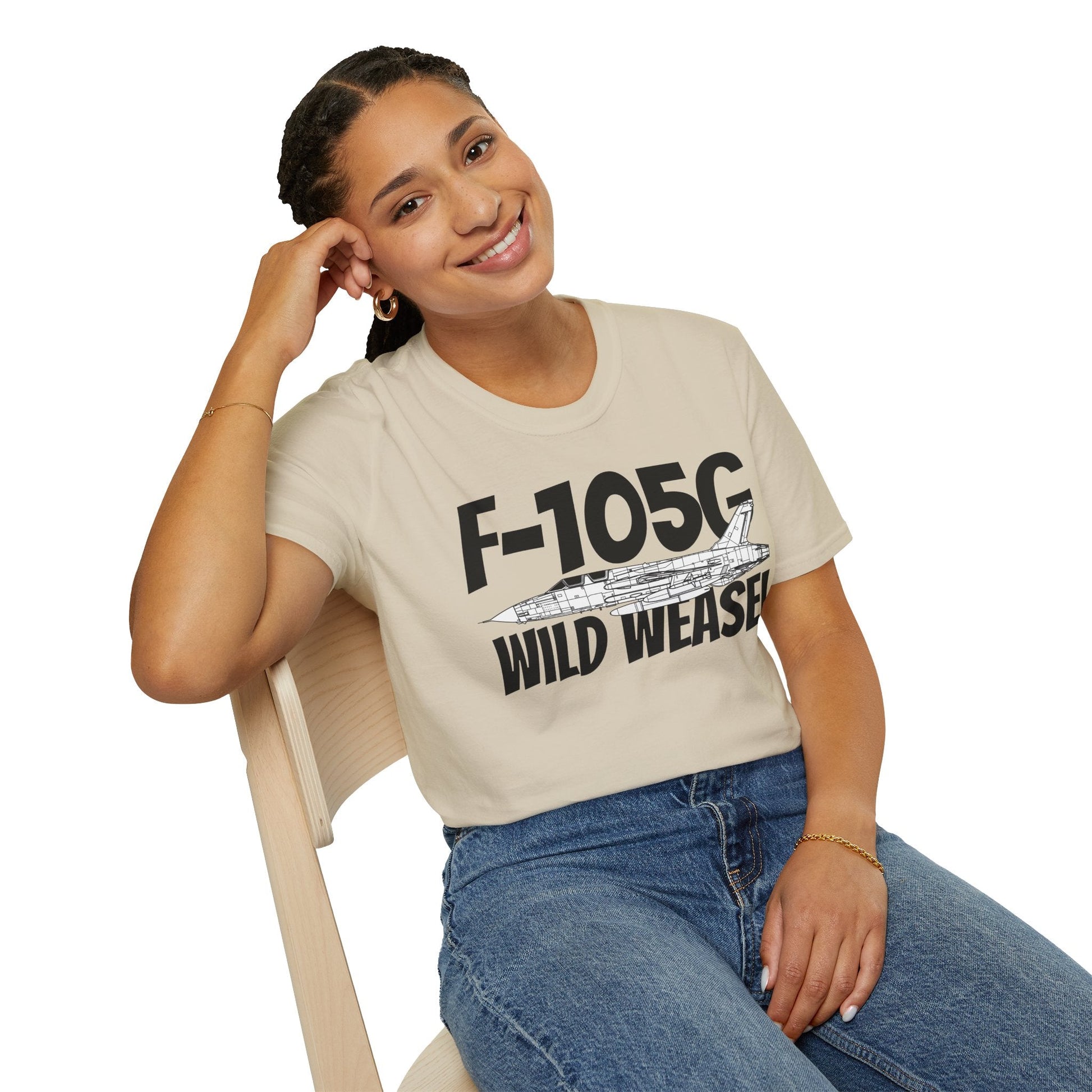 F-105G Wild Weasel Side Profile T-Shirt – Vietnam SEAD Fighter Tee - Gifts for pilots - Aviation apparel