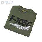 F-105G Wild Weasel Side Profile T-Shirt - Pilot gifts - WWII warbird t-shirt