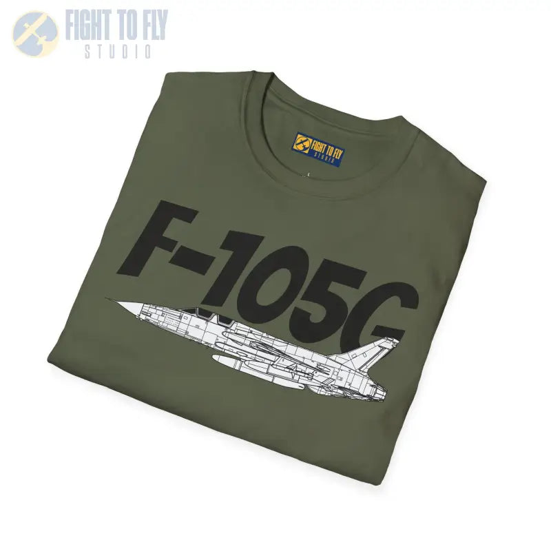 F-105G Wild Weasel Side Profile T-Shirt – Vietnam SEAD Fighter Tee - Pilot gifts - WWII warbird t-shirt