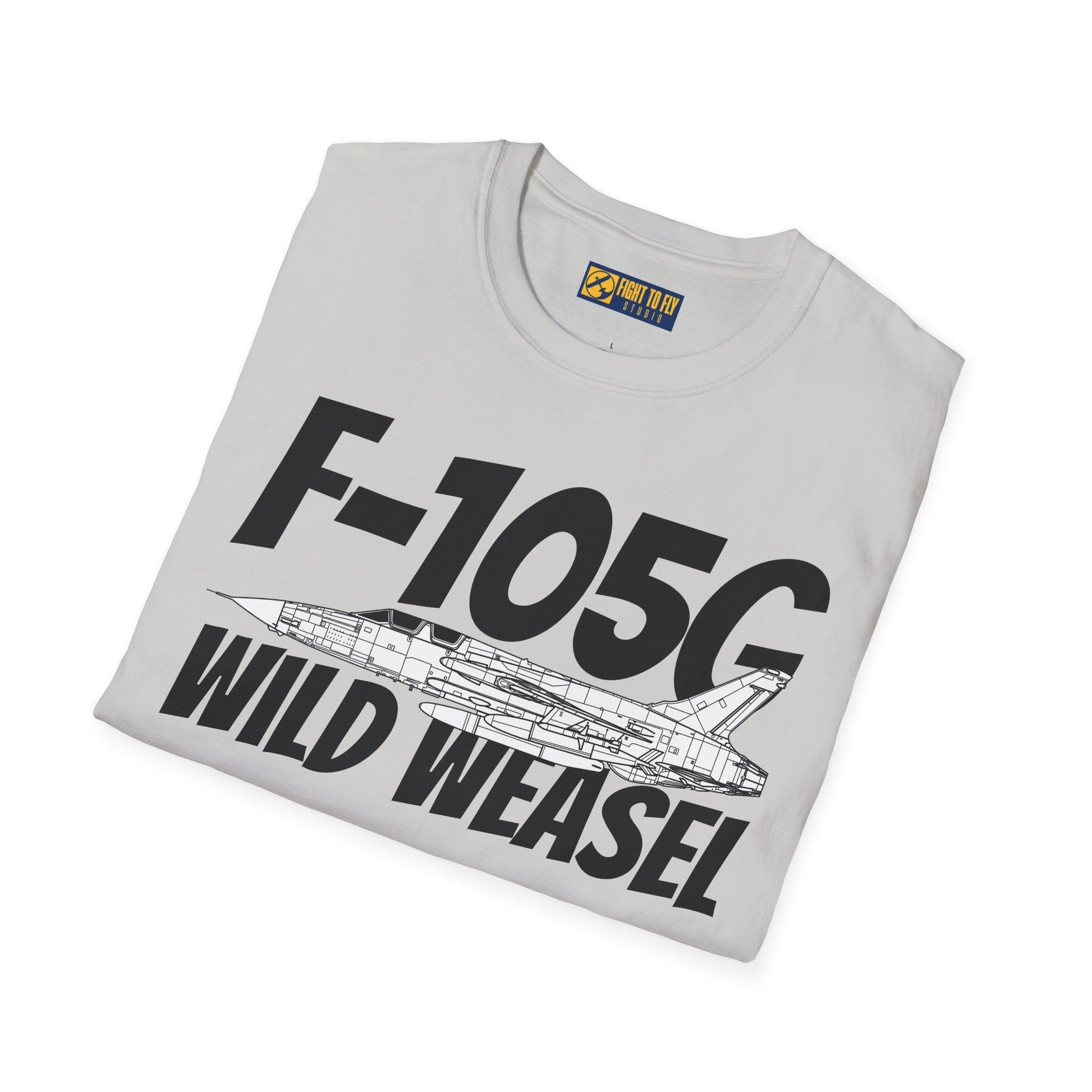 F-105G Wild Weasel Side Profile T-Shirt – Vietnam SEAD Fighter Tee - Gifts for pilots - Aviation apparel