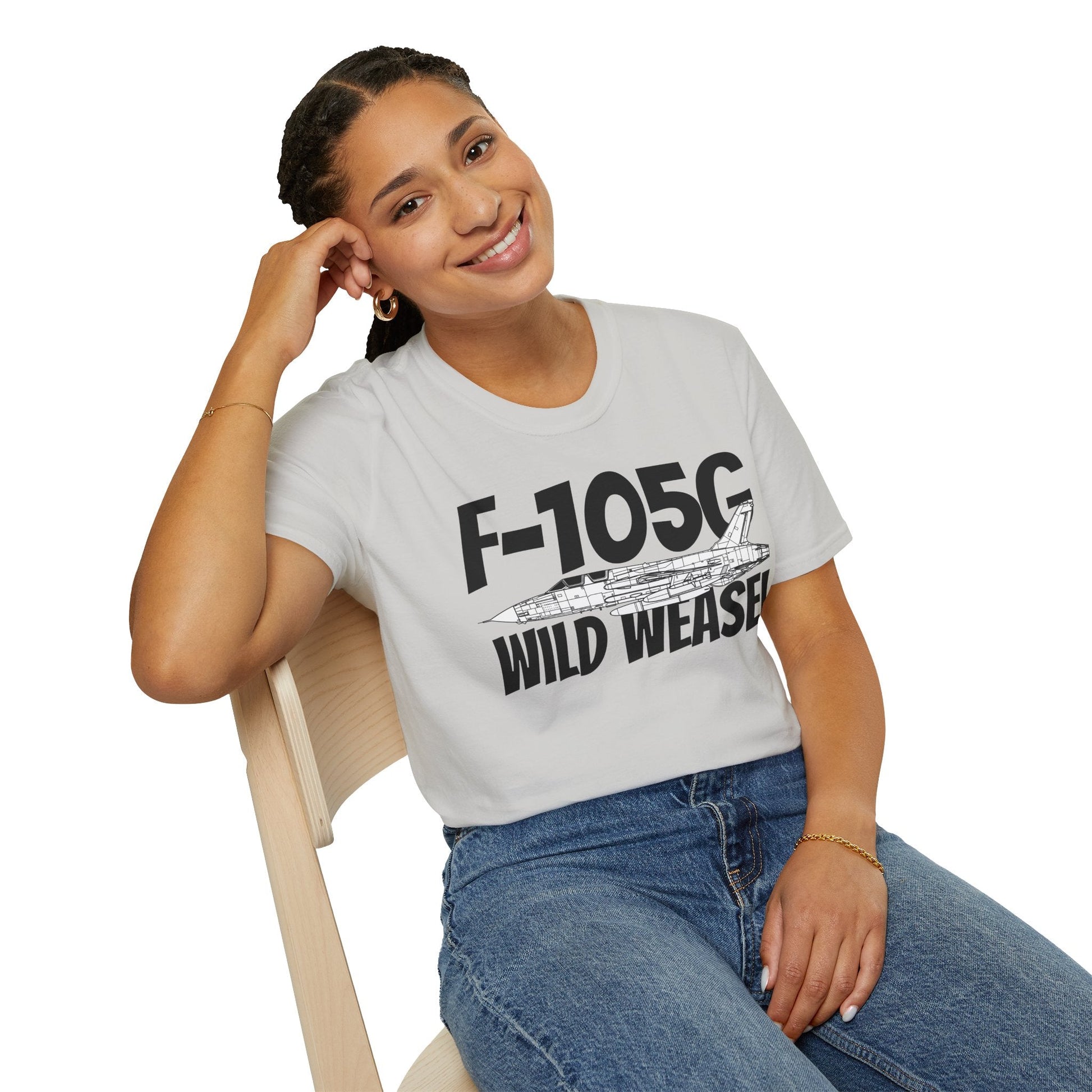F-105G Wild Weasel Side Profile T-Shirt – Vietnam SEAD Fighter Tee - Gifts for pilots - Aviation apparel