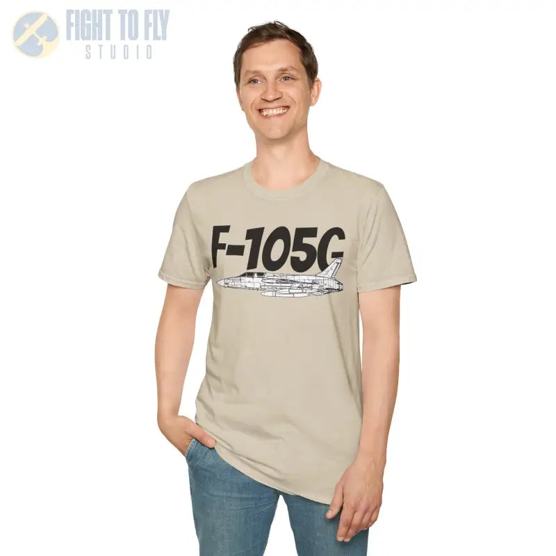 F-105G Wild Weasel Side Profile T-Shirt – Vietnam SEAD Fighter Tee - Pilot gifts - WWII warbird t-shirt