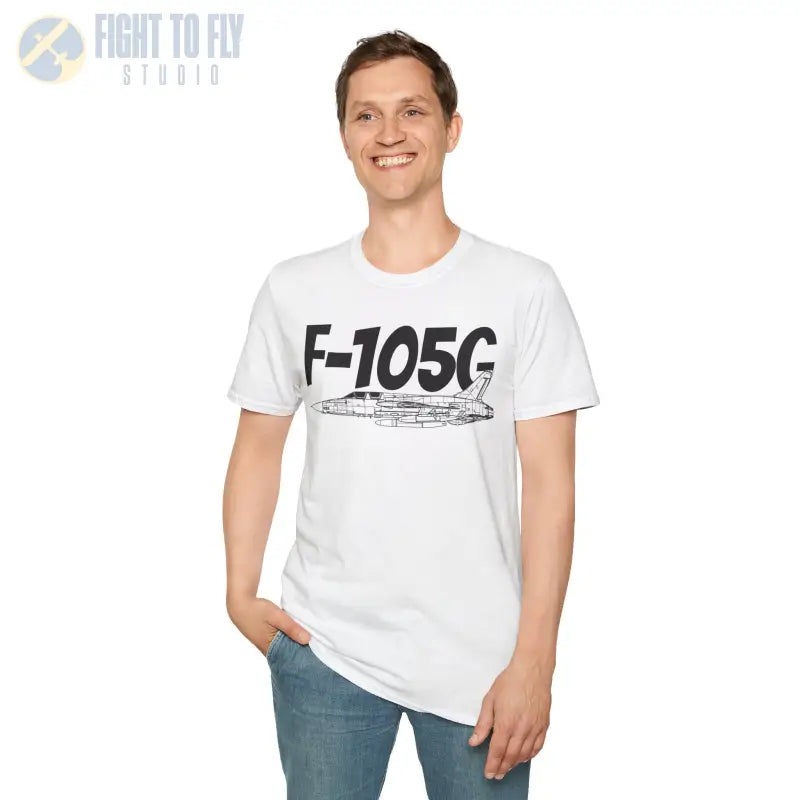 F-105G Wild Weasel Side Profile T-Shirt - Pilot gifts - WWII warbird t-shirt