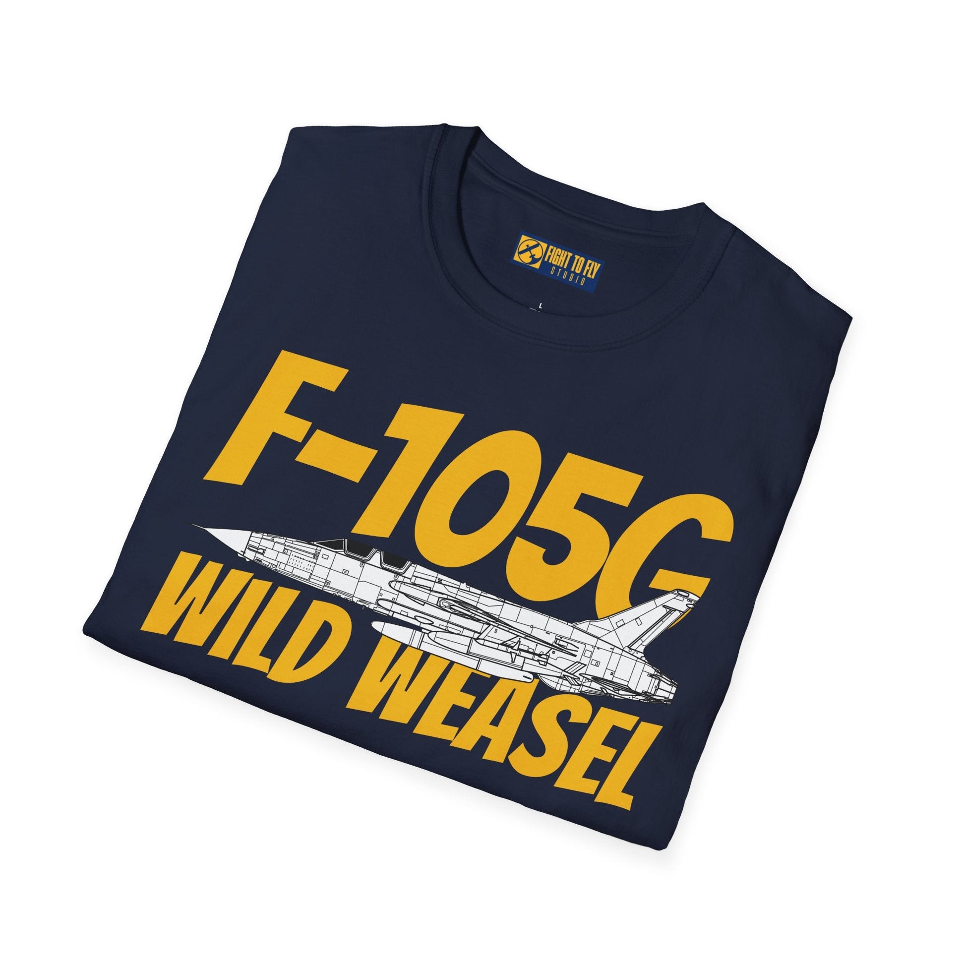 F-105G Wild Weasel Side Profile T-Shirt – Vietnam SEAD Fighter Tee - Gifts for pilots - Aviation apparel