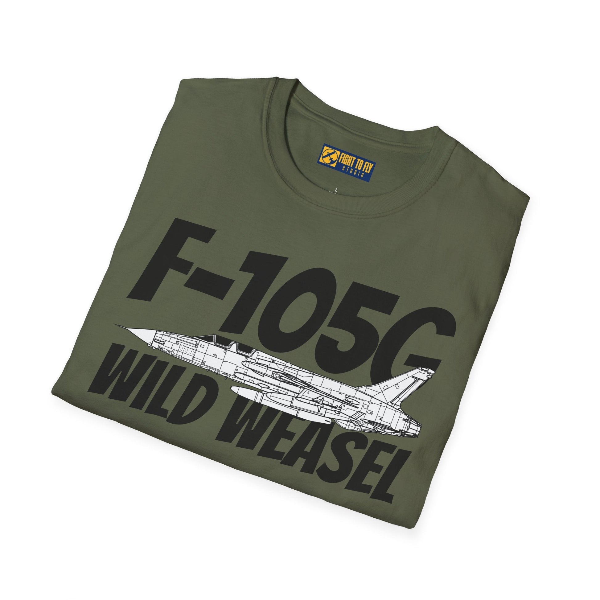 F-105G Wild Weasel Side Profile T-Shirt – Vietnam SEAD Fighter Tee - Gifts for pilots - Aviation apparel