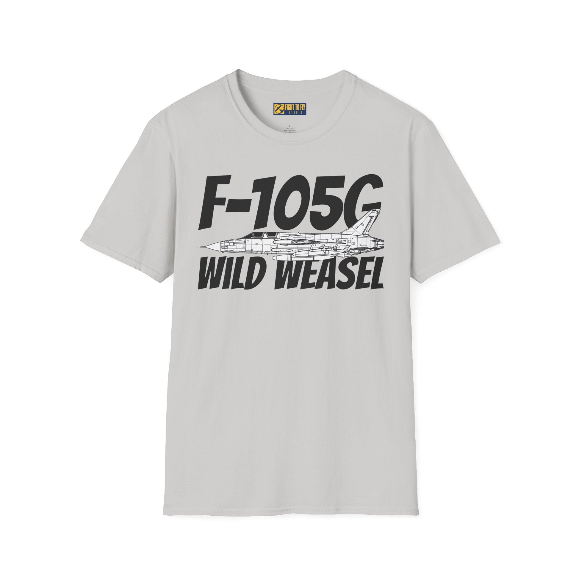 F-105G Wild Weasel Side Profile T-Shirt – Vietnam SEAD Fighter Tee - Gifts for pilots - Aviation apparel