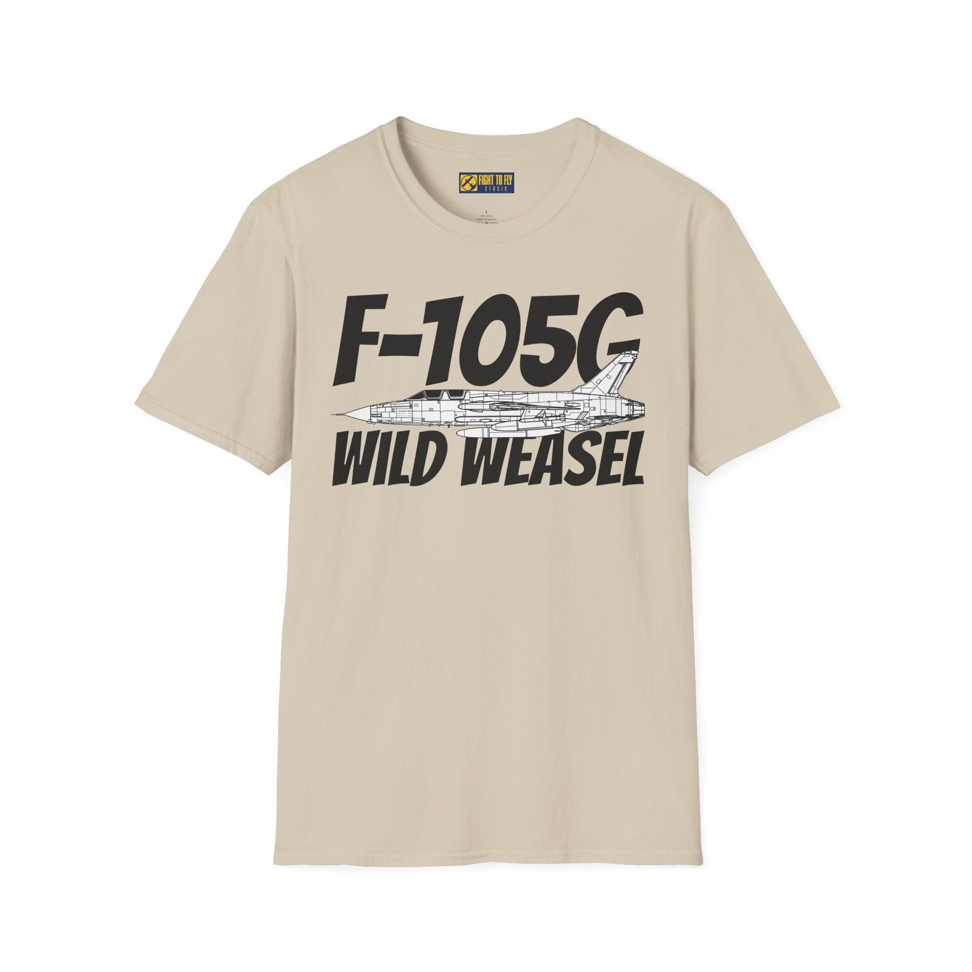 F-105G Wild Weasel Side Profile T-Shirt – Vietnam SEAD Fighter Tee - Gifts for pilots - Aviation apparel
