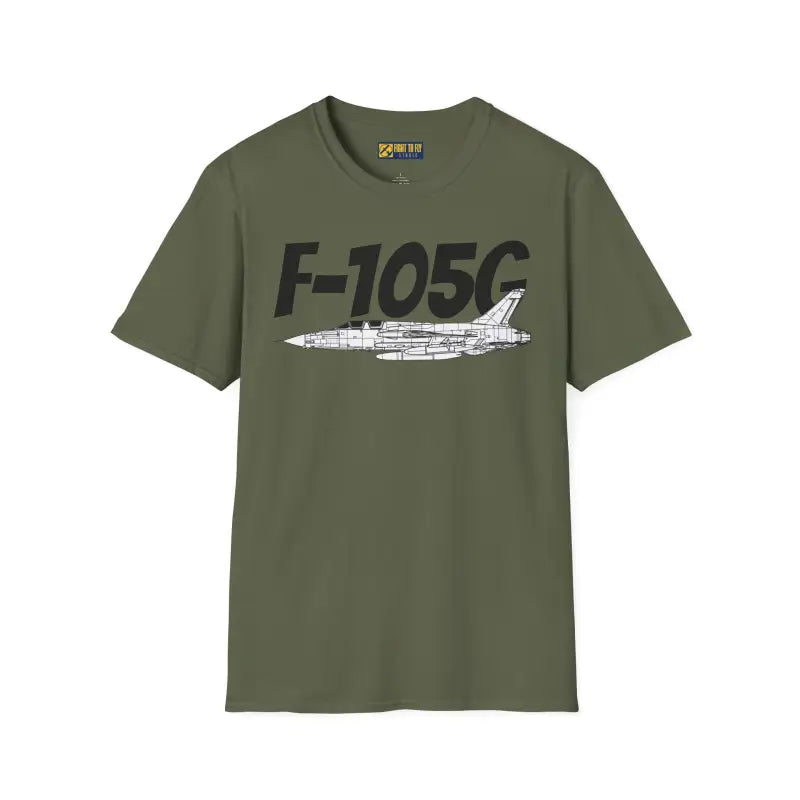 F-105G Wild Weasel Side Profile T-Shirt – Vietnam SEAD Fighter Tee - Pilot gifts - WWII warbird t-shirt
