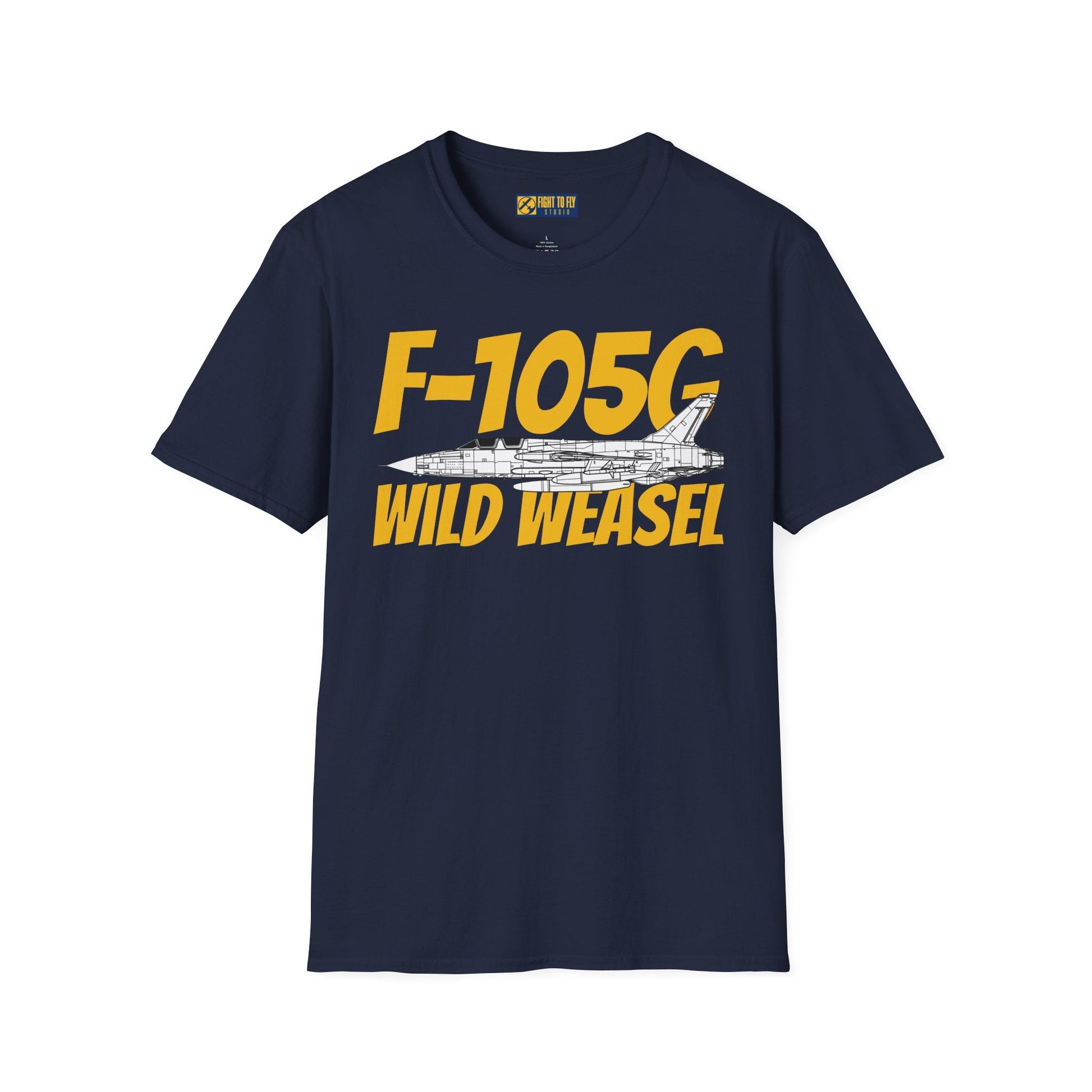 F-105G Wild Weasel Side Profile T-Shirt – Vietnam SEAD Fighter Tee - Gifts for pilots - Aviation apparel